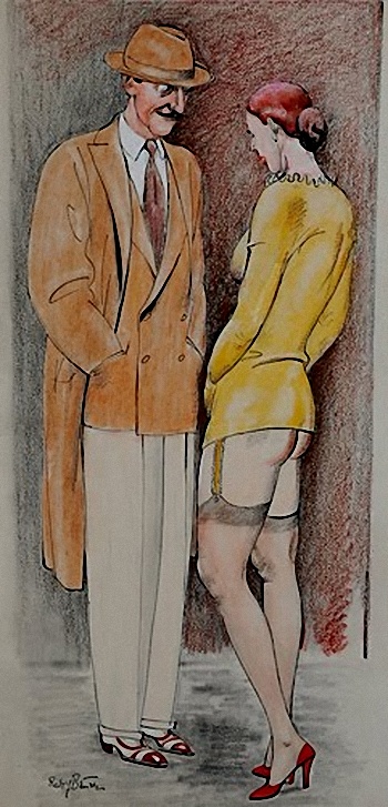 Encounter by Rudolf Bauer, 1920